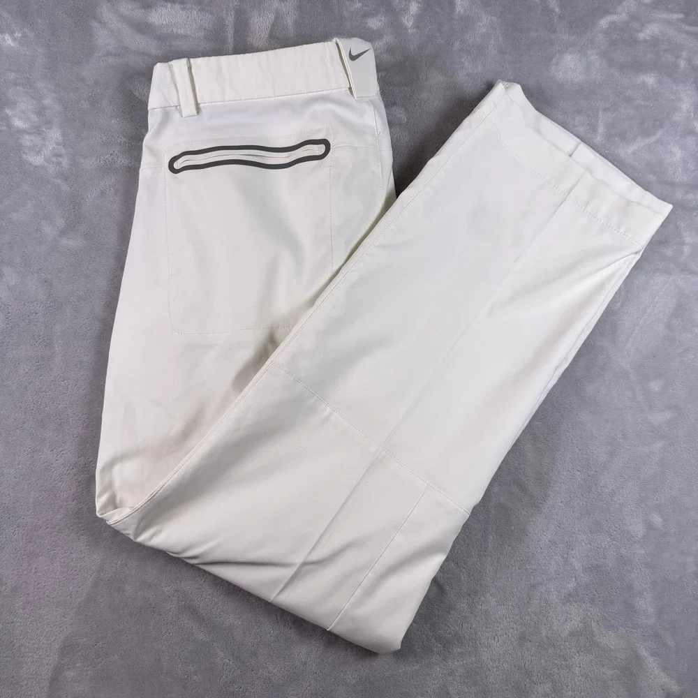 Nike Golf Tour Performance Dri-FIT Pants Mens 32x32 Off White Cream Straight Leg